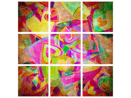 4-piece-canvas-print-retro-love