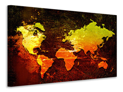 3-piece-canvas-print-retro-world-map