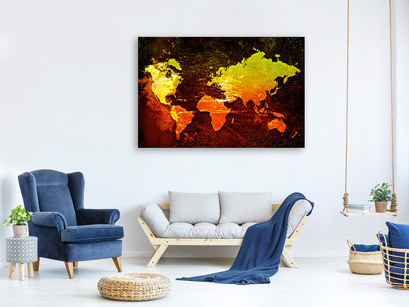 3-piece-canvas-print-retro-world-map