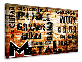 panoramic-canvas-print-rock-in-grunge-style