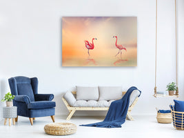 4-piece-canvas-print-romantic-flamingos