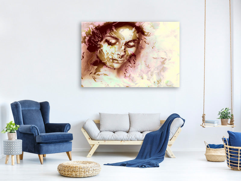 5-piece-canvas-print-romantic-portrait-of-a-beauty