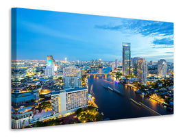 4-piece-canvas-print-skyline-bangkok-at-dusk