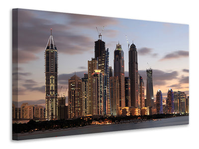 3-piece-canvas-print-skyline-dubai-at-sunset