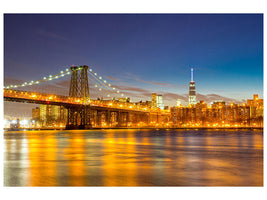 5-piece-canvas-print-skyline-ny-williamsburg-bridge