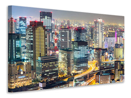 panoramic-canvas-print-skyline-osaka-in-sea-of-lights