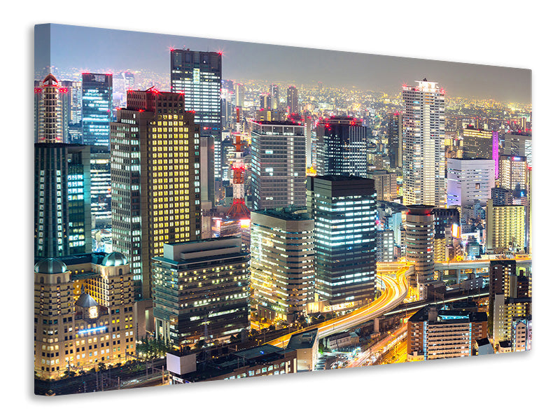 panoramic-3-piece-canvas-print-skyline-osaka-in-sea-of-lights