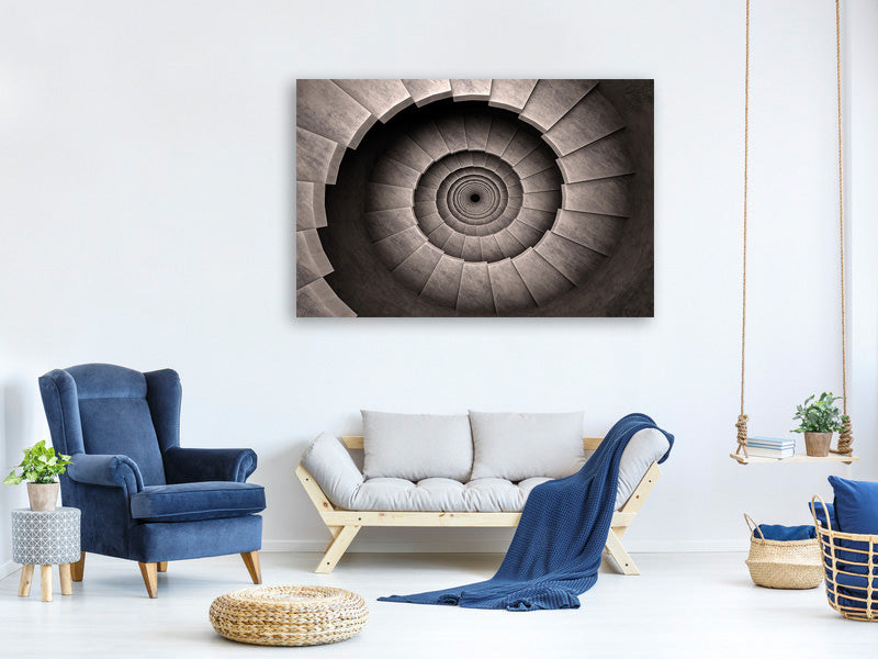 modern-4-piece-canvas-print-stone-spiral-staircase