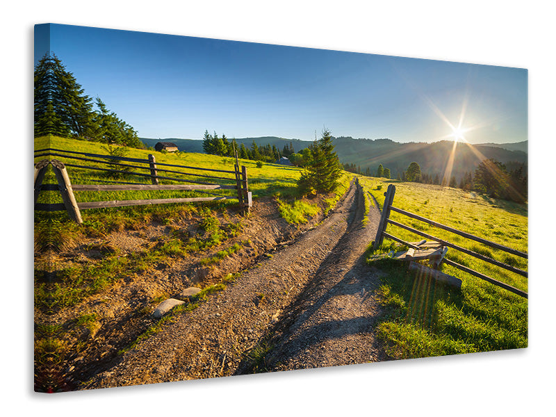 modern-4-piece-canvas-print-sunrise-at-mountain