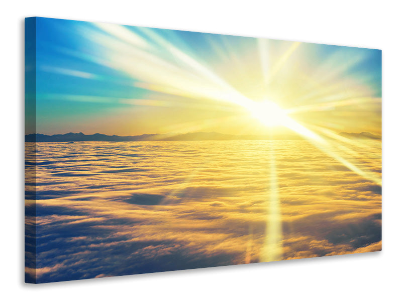 modern-4-piece-canvas-print-sunset-above-the-clouds