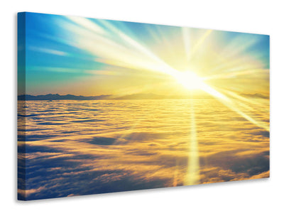 modern-4-piece-canvas-print-sunset-above-the-clouds