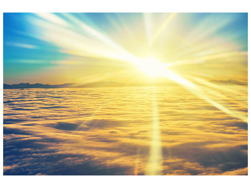 modern-4-piece-canvas-print-sunset-above-the-clouds