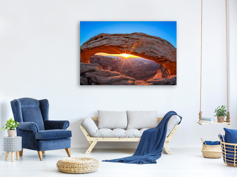 4-piece-canvas-print-sunset-at-mesa-arch