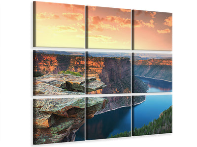 canvas-print-sunset-rocky-mountains