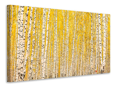 3-piece-canvas-print-the-birch-forest-in-autumn