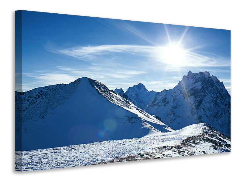 5-piece-canvas-print-the-mountain-in-snow