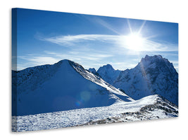 4-piece-canvas-print-the-mountain-in-snow