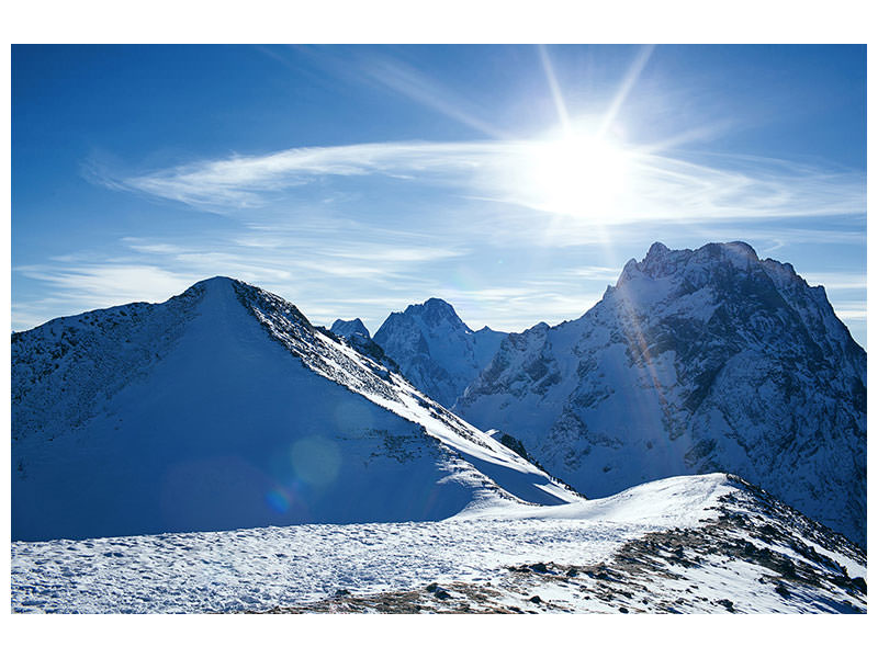 4-piece-canvas-print-the-mountain-in-snow