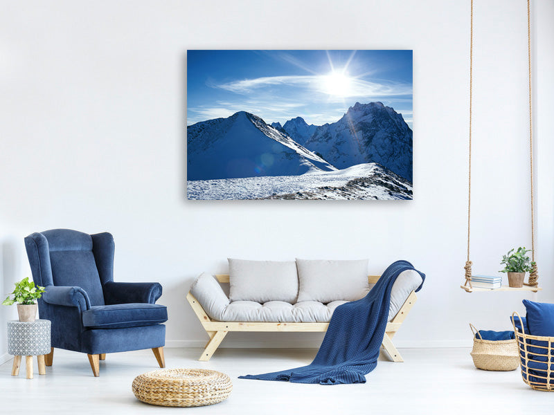 modern-4-piece-canvas-print-the-mountain-in-snow