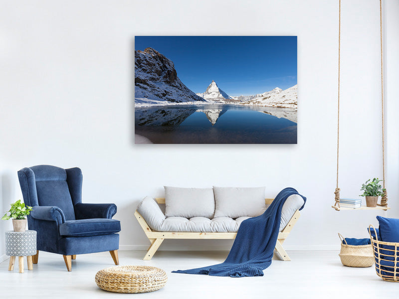 panoramic-canvas-print-the-riffelsee-on-matterhorn