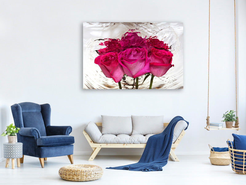 modern-4-piece-canvas-print-the-rose-reflection