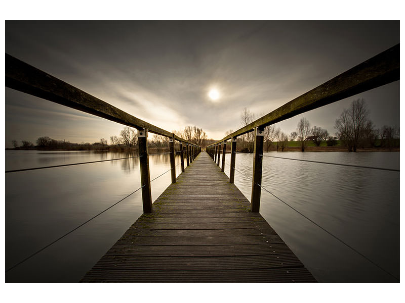 modern-4-piece-canvas-print-the-wooden-bridge