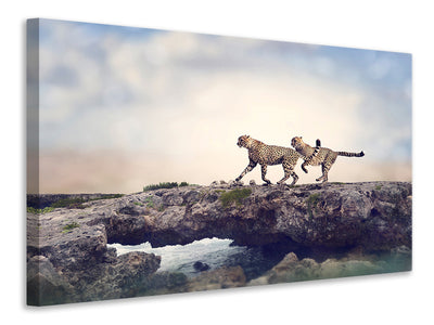 panoramic-3-piece-canvas-print-two-cheetahs