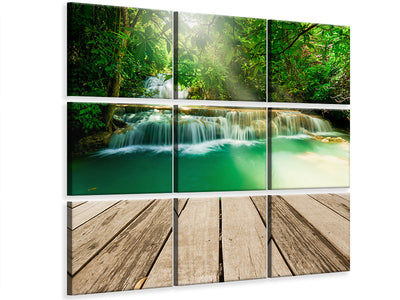 4-piece-canvas-print-waterfall-thailand