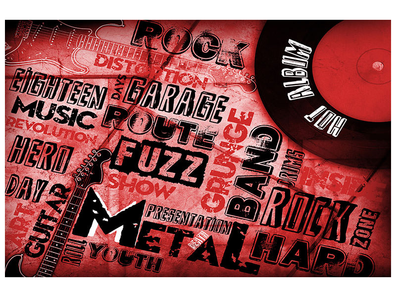 4-piece-canvas-print-writings-music-grunge