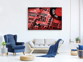 5-piece-canvas-print-writings-music-grunge