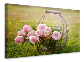 4-piece-canvas-print-a-basket-full-of-roses