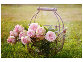 4-piece-canvas-print-a-basket-full-of-roses