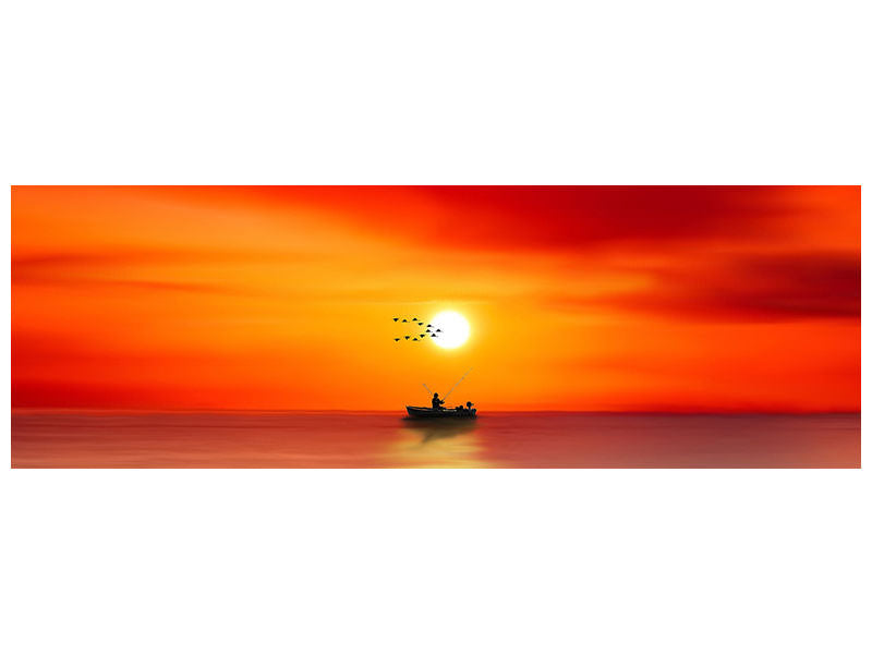 4-piece-canvas-print-a-fisherman-in-the-sunset