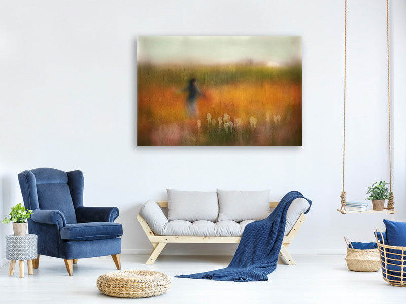 panoramic-3-piece-canvas-print-a-girl-and-bear-grass