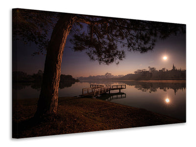 3-piece-canvas-print-a-lake-at-the-forest