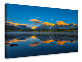 panoramic-3-piece-canvas-print-a-perfect-morning-in-canadian-rockies