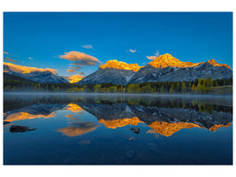 4-piece-canvas-print-a-perfect-morning-in-canadian-rockies