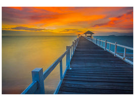 panoramic-3-piece-canvas-print-a-wooden-bridge-in-the-far-east