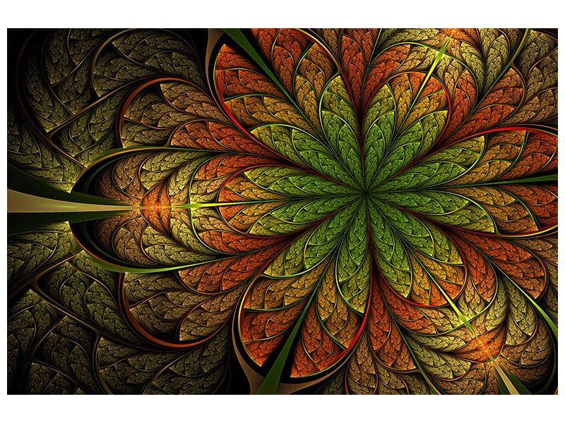 4-piece-canvas-print-abstract-floral-pattern