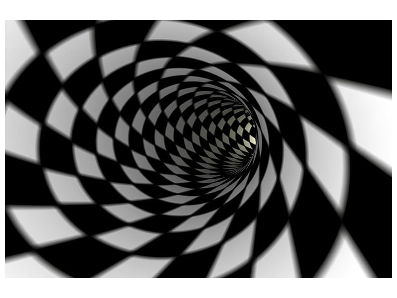 4-piece-canvas-print-abstract-tunnel-black-white