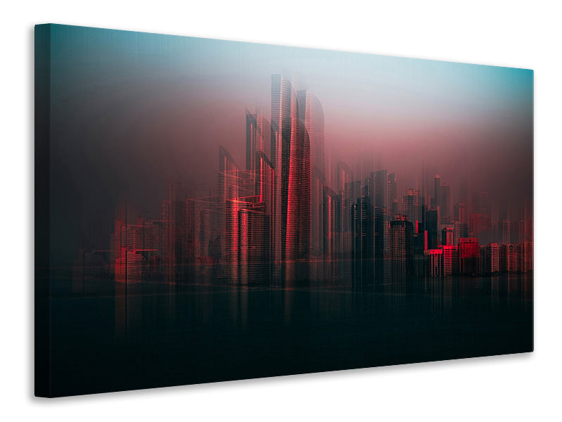 4-piece-canvas-print-abu-dhabi-skyline