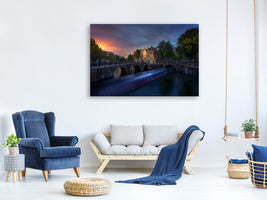 4-piece-canvas-print-amsterdam-sunset
