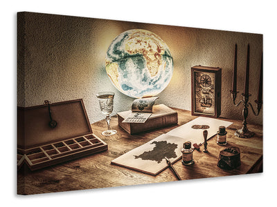 4-piece-canvas-print-antique-desk