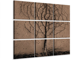 4-piece-canvas-print-asphalt-tree