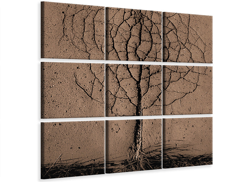 4-piece-canvas-print-asphalt-tree