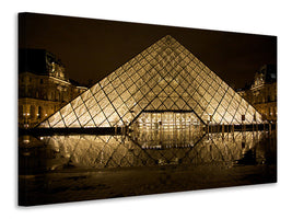 4-piece-canvas-print-at-night-at-the-louvre