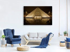 4-piece-canvas-print-at-night-at-the-louvre