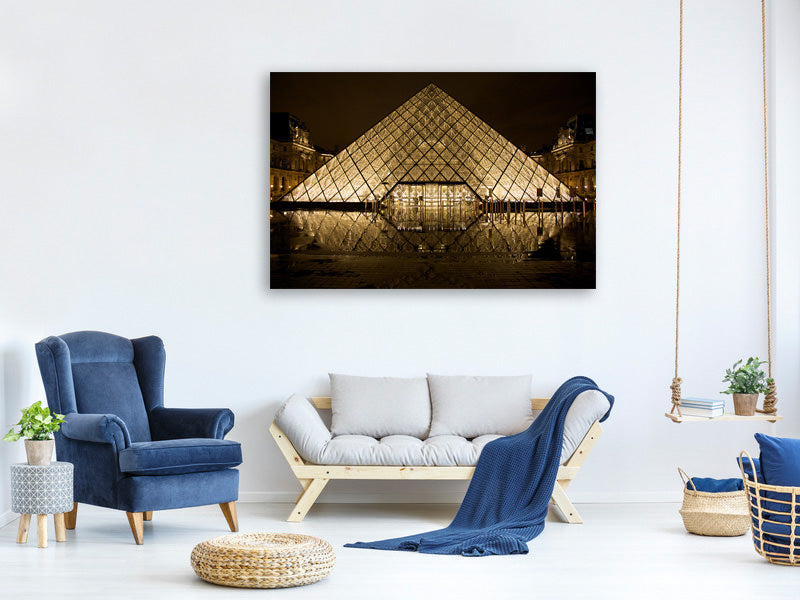 modern-3-piece-canvas-print-at-night-at-the-louvre