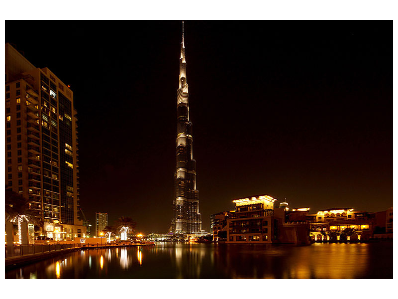 3-piece-canvas-print-at-night-in-dubai