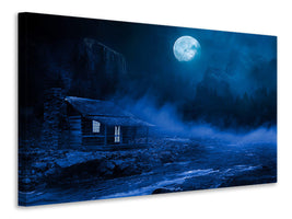 panoramic-canvas-print-at-night-in-the-woods